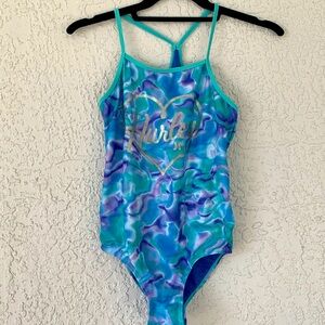 Hurley one piece bathing suit,size 10-12